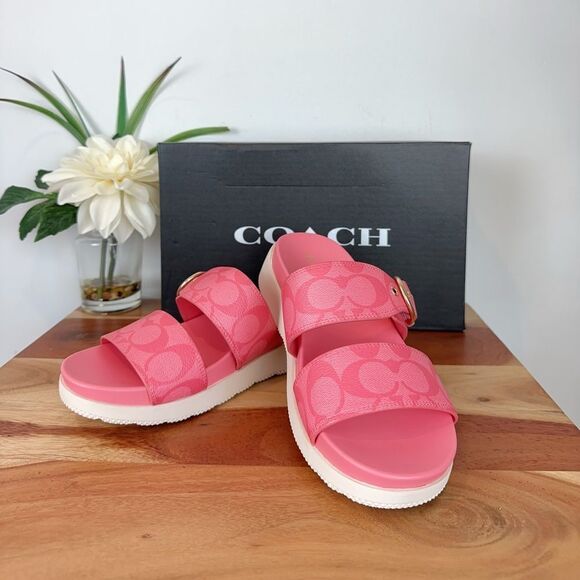 NWT Coach Gwen Signature Sandal‎ size US5B - Picture 2 of 9